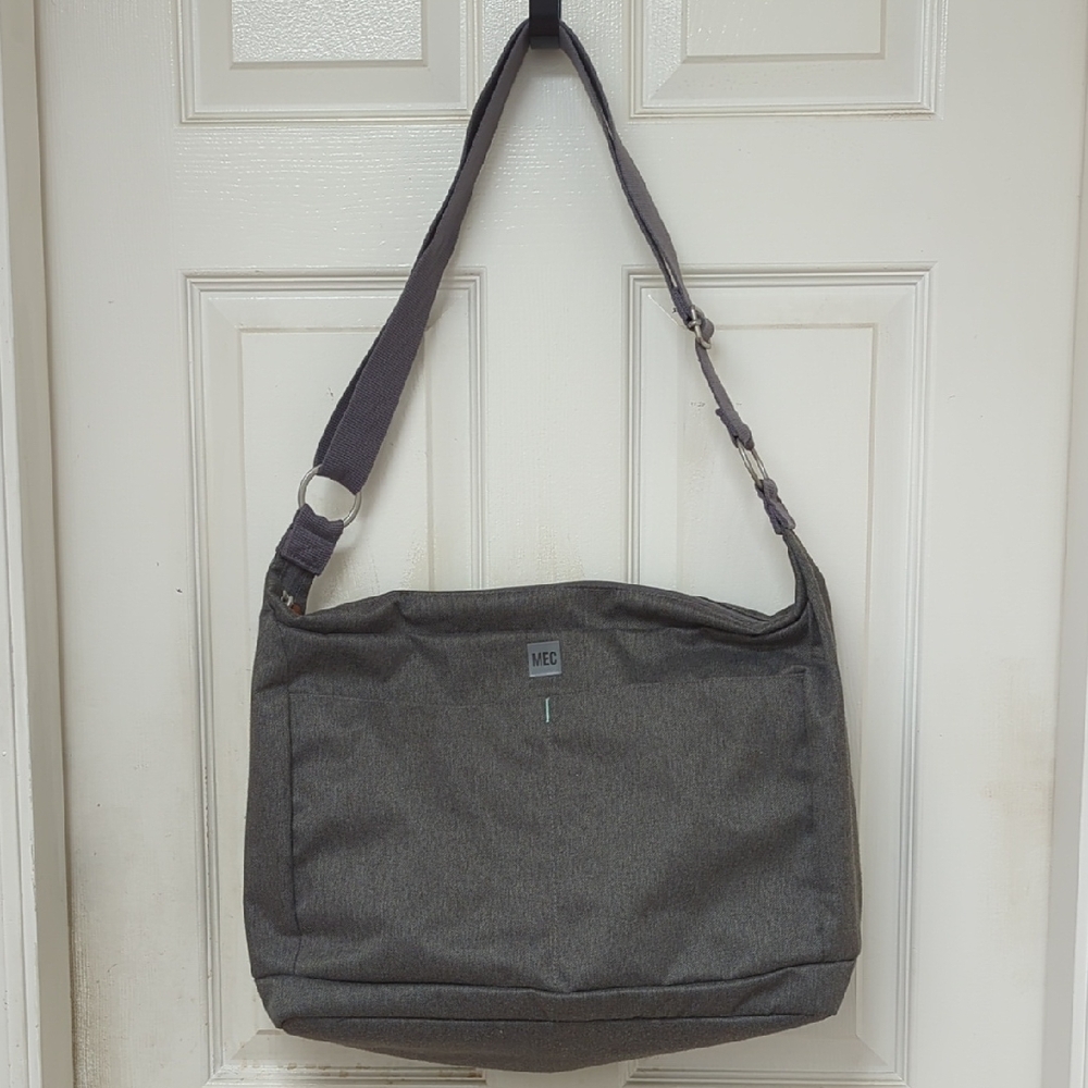 MEC Gray Messenger Bag Durable Minimalist Design